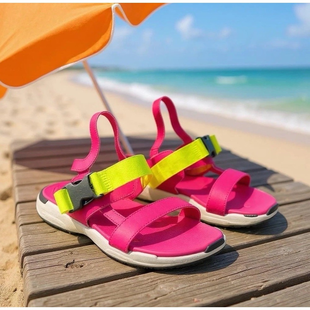Sorel Kinetic Impact Sling Sandal Cactus Pink Gorpcore Support Comfort Size 6